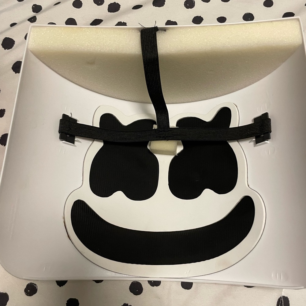 Marshmello costume large boys girls DJ artist Halloween pajamas jumpsuit - Picture 4 of 5